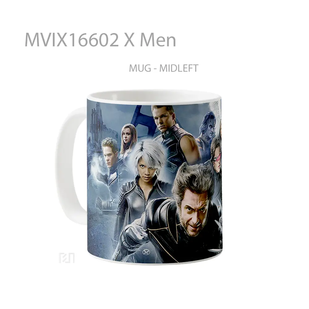 Mug X Men Full Wrap Lanscape - All-side / Desain