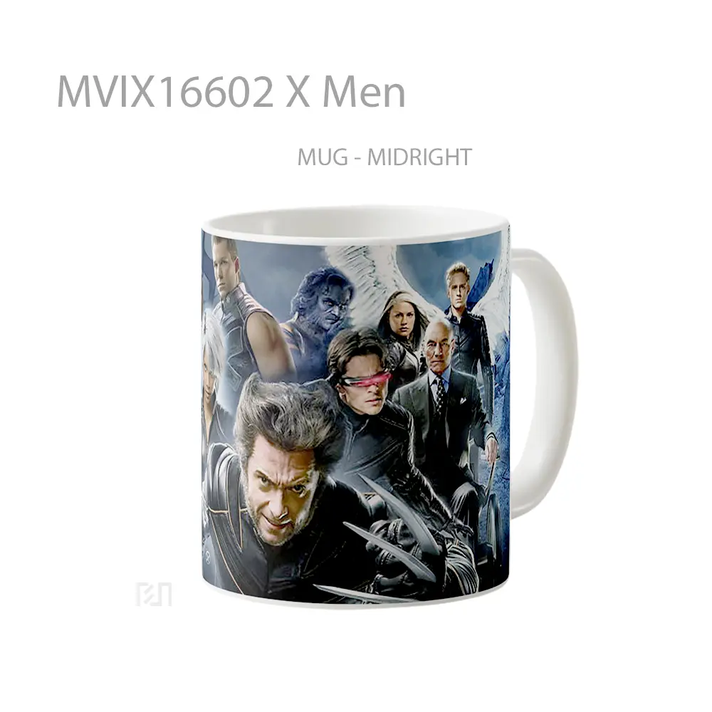 Mug X Men Full Wrap Lanscape - All-side / Desain