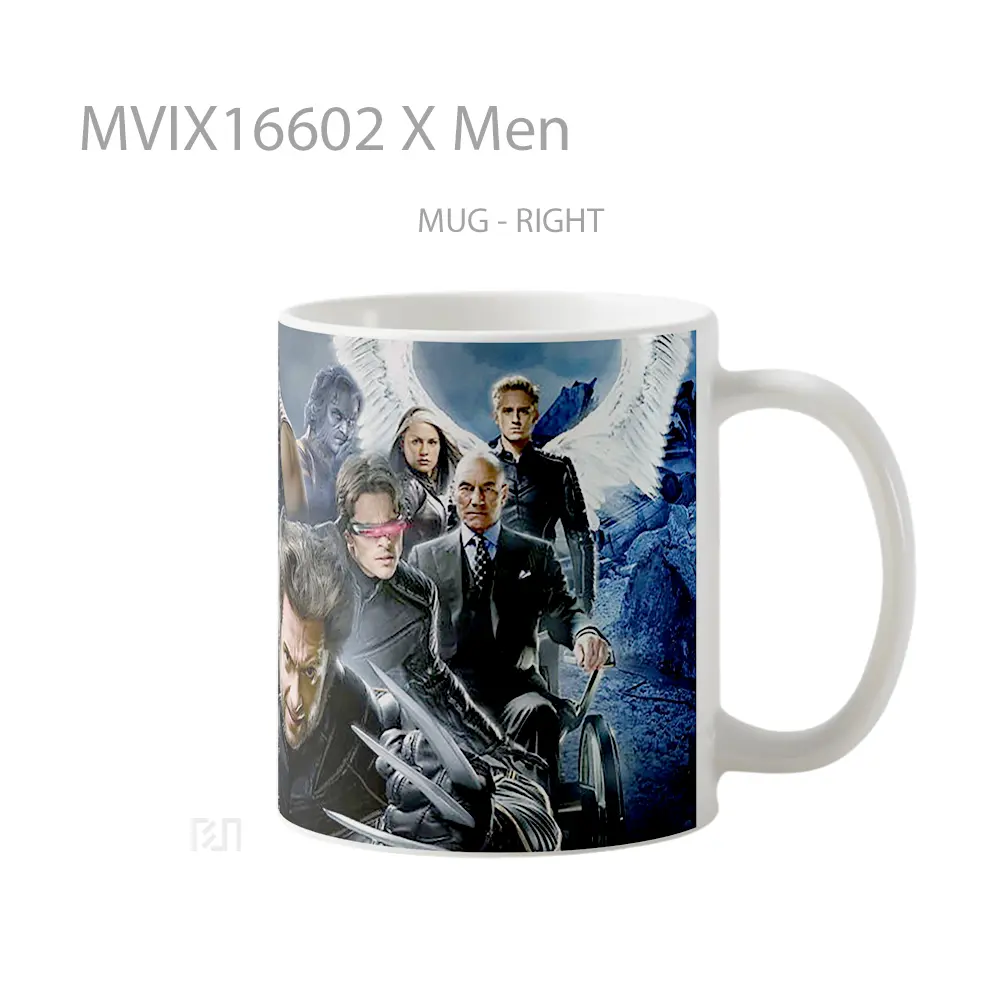 Mug X Men Full Wrap Lanscape - All-side / Desain