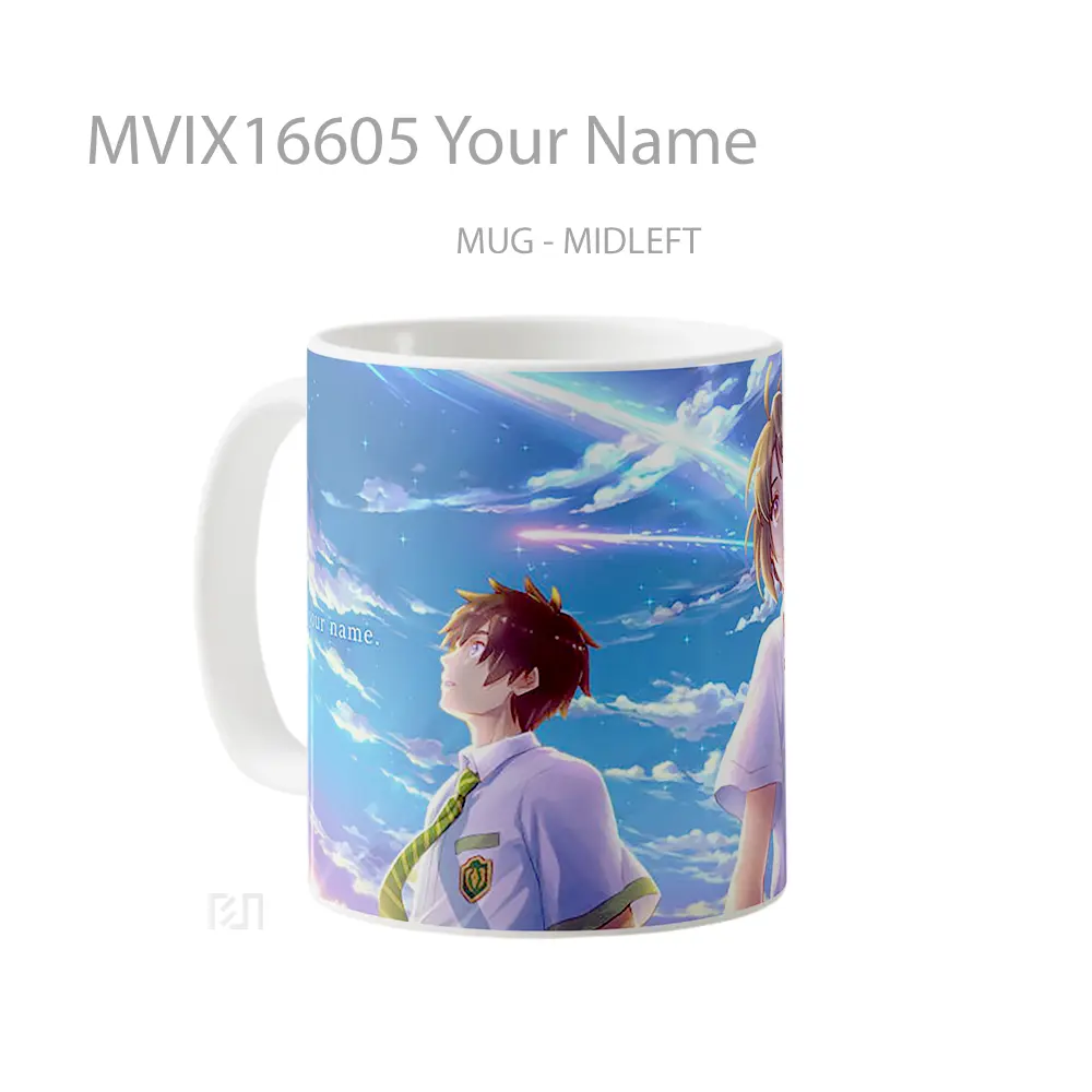 Mug Your Name Full Wrap Lanscape - All-side / Desain