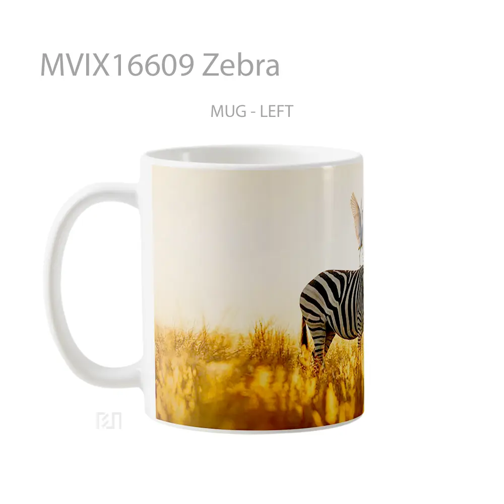 Mug Zebra Full Wrap Lanscape - All-side / Desain