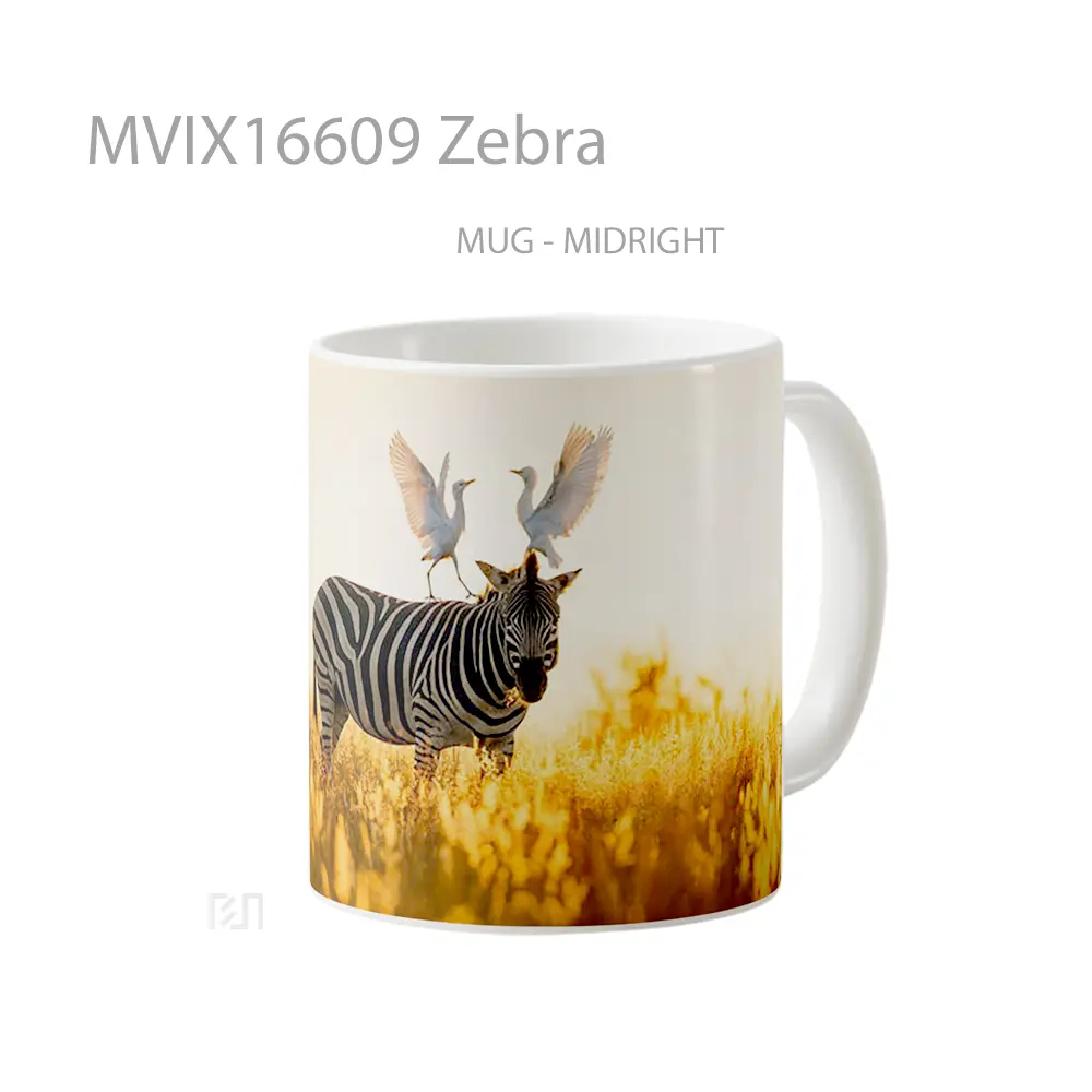 Mug Zebra Full Wrap Lanscape - All-side / Desain