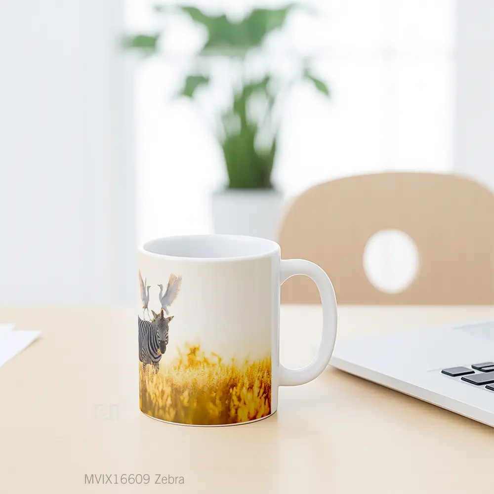 Mug Zebra Full Wrap Lanscape - All-side / Desain
