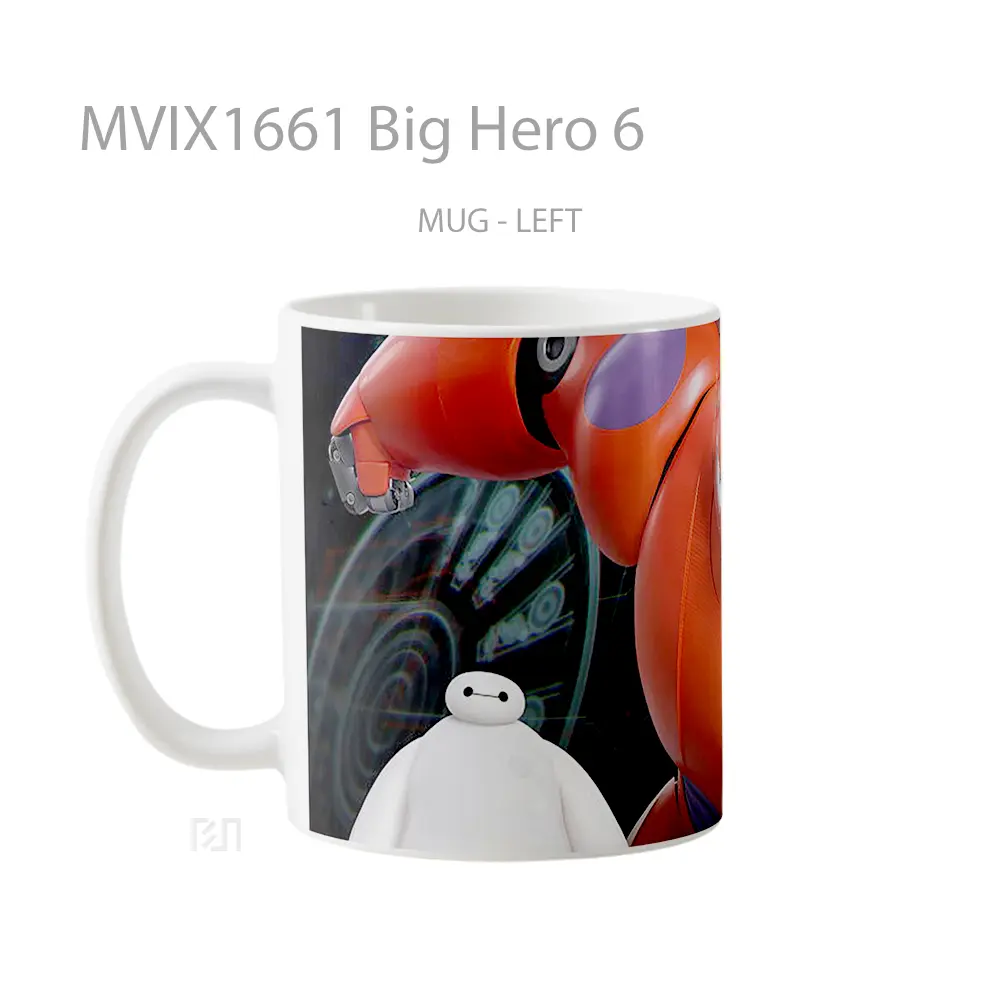 Mug Big Hero 6 Full Wrap Lanscape - All-side / Desain