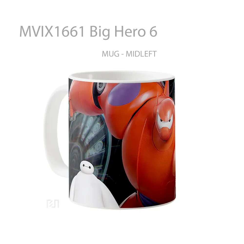 Mug Big Hero 6 Full Wrap Lanscape - All-side / Desain