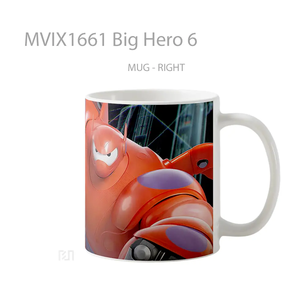 Mug Big Hero 6 Full Wrap Lanscape - All-side / Desain