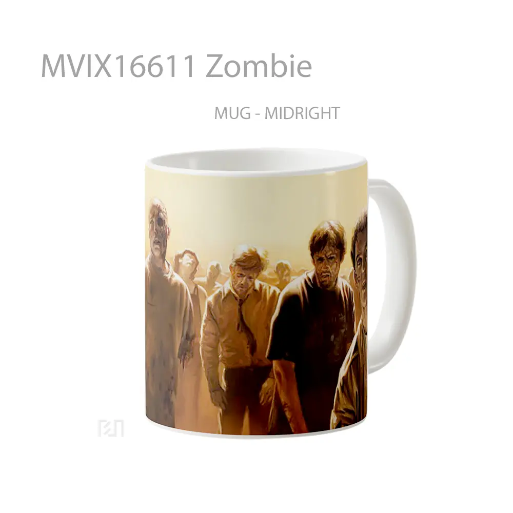 Mug Zombie Full Wrap Lanscape - All-side / Desain