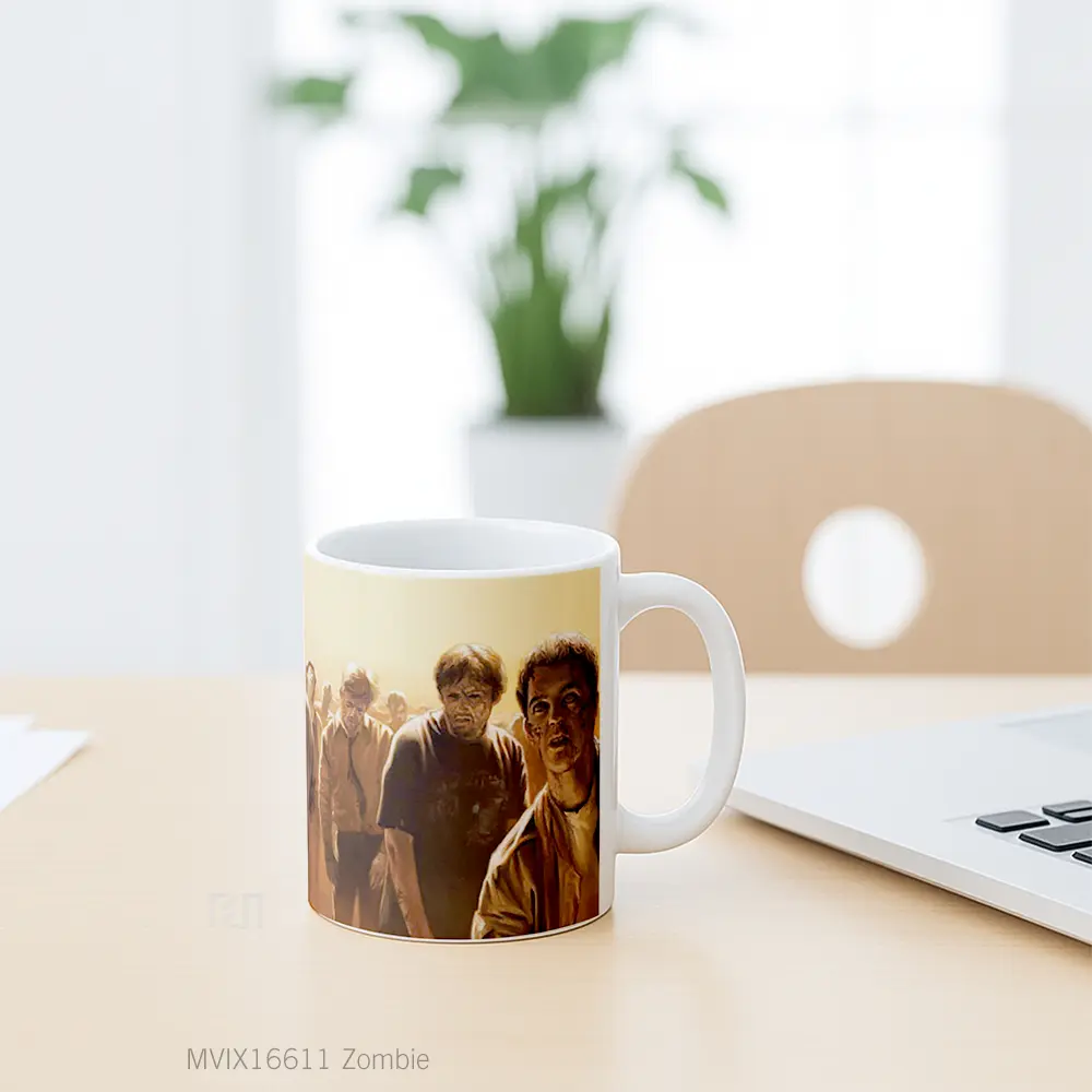 Mug Zombie Full Wrap Lanscape - All-side / Desain