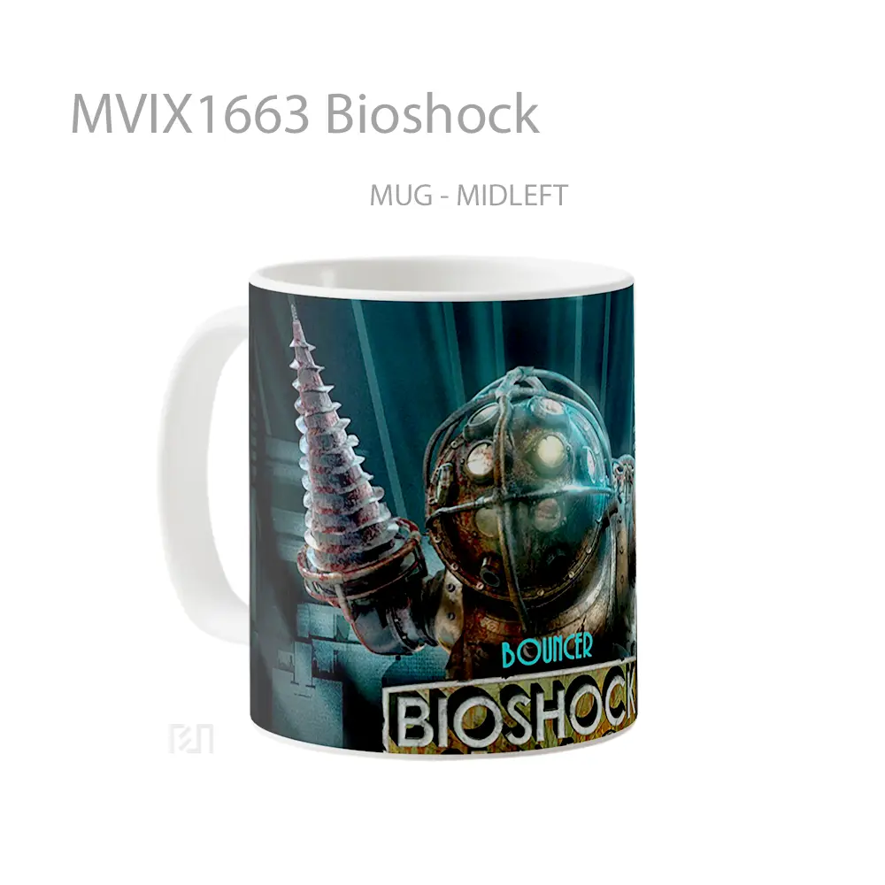 Mug Bioshock Full Wrap Lanscape - All-side / Desain