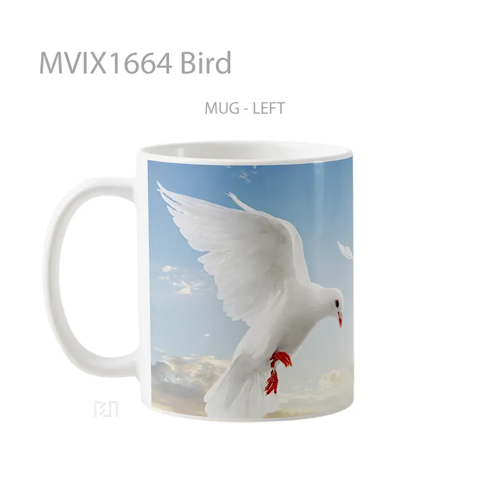Mug Bird Full Wrap Lanscape - All-side / Desain