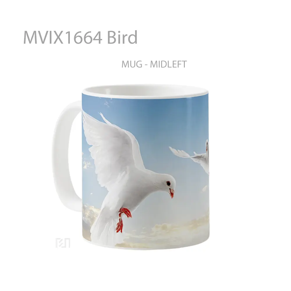 Mug Bird Full Wrap Lanscape - All-side / Desain
