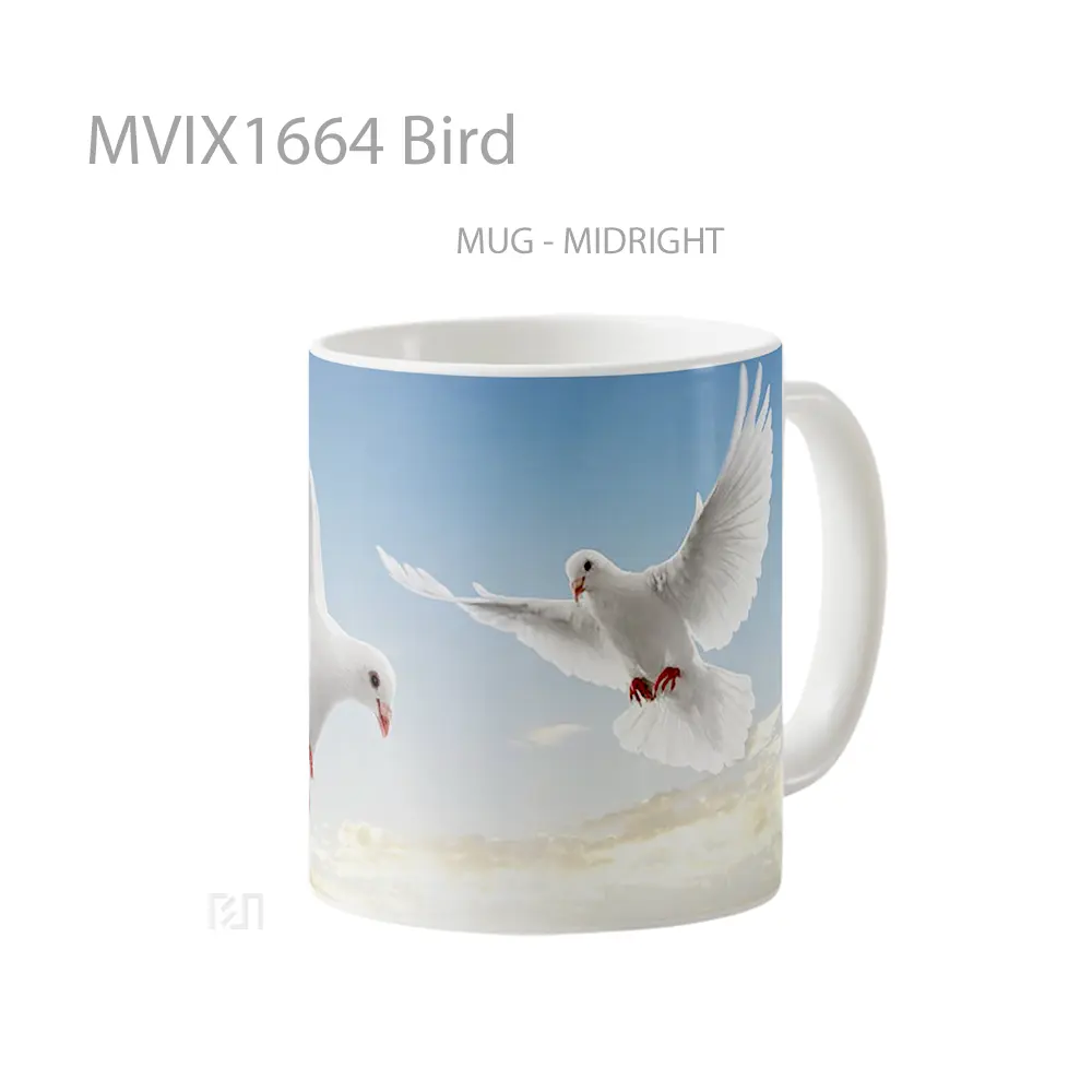 Mug Bird Full Wrap Lanscape - All-side / Desain