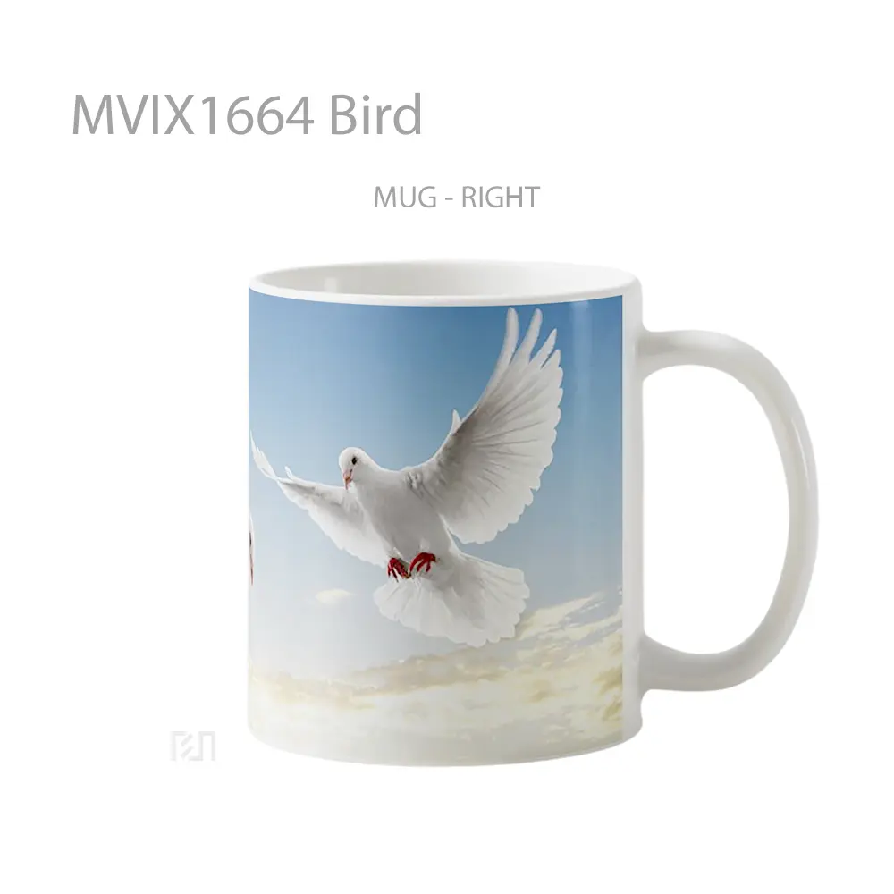 Mug Bird Full Wrap Lanscape - All-side / Desain