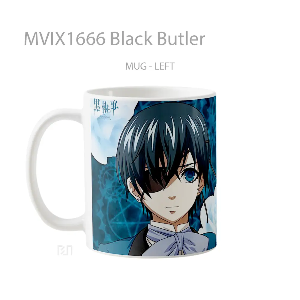 Mug Black Butler Full Wrap Lanscape - All-side / Desain