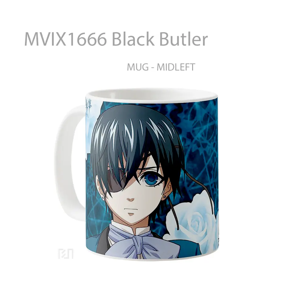 Mug Black Butler Full Wrap Lanscape - All-side / Desain