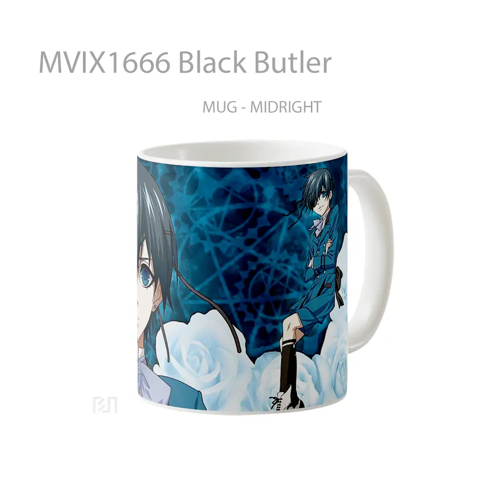 Mug Black Butler Full Wrap Lanscape - All-side / Desain