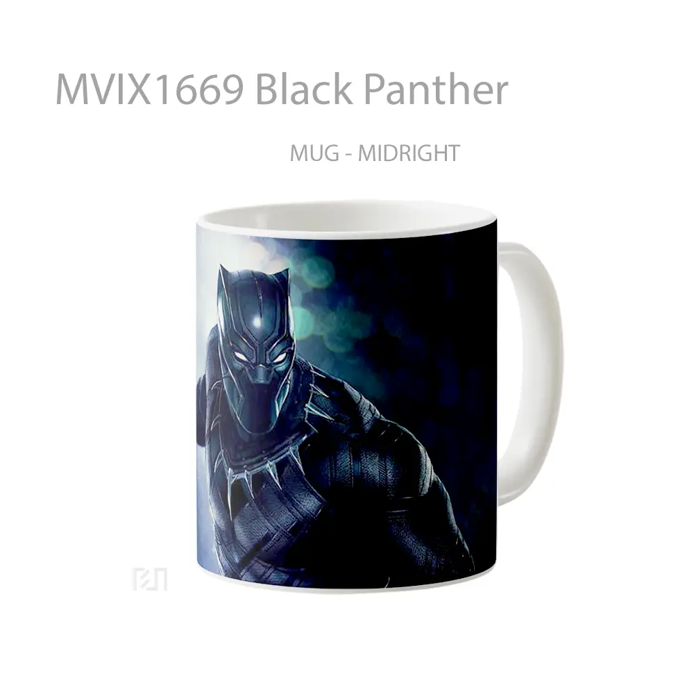 Mug Black Panther Full Wrap Lanscape - All-side / Desain