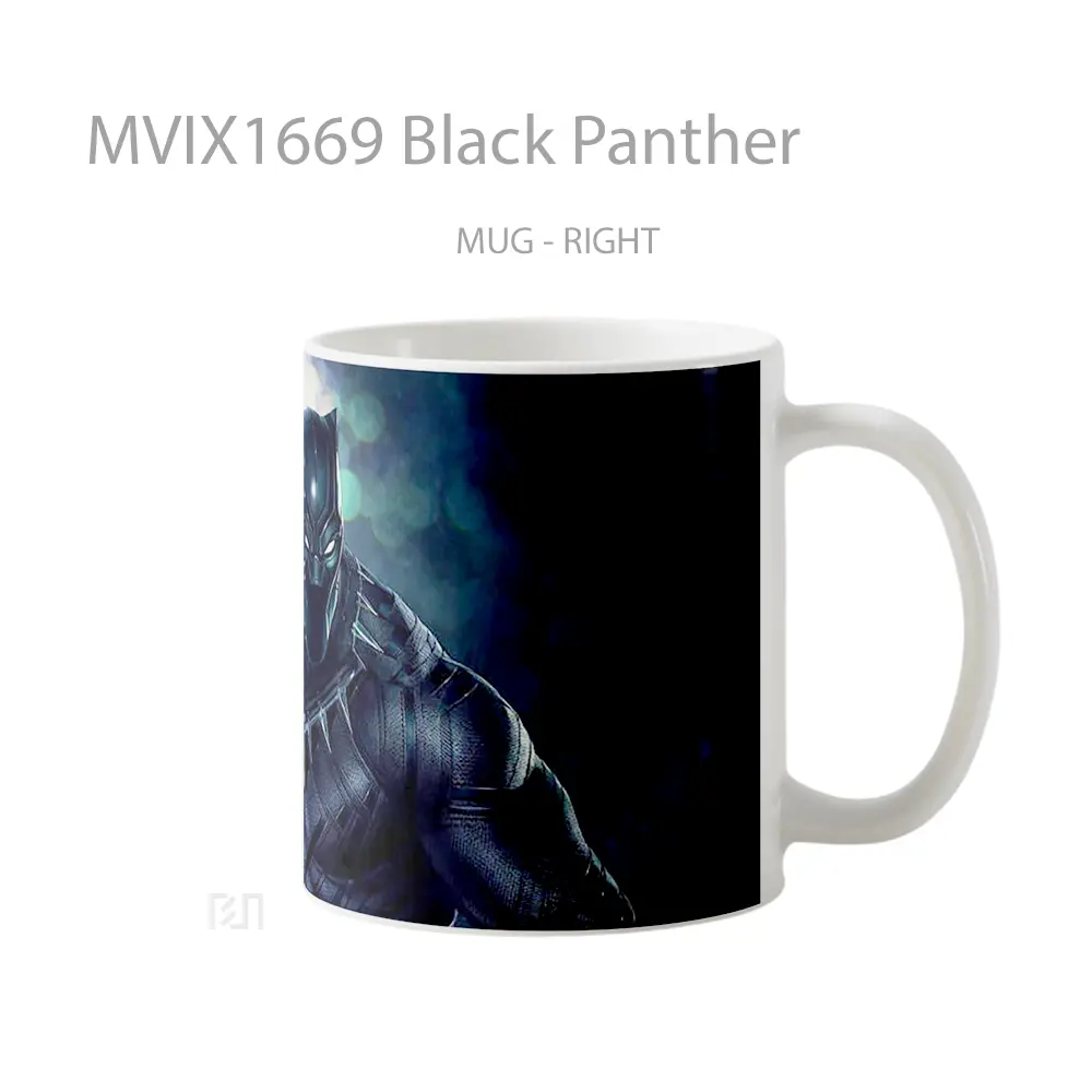 Mug Black Panther Full Wrap Lanscape - All-side / Desain