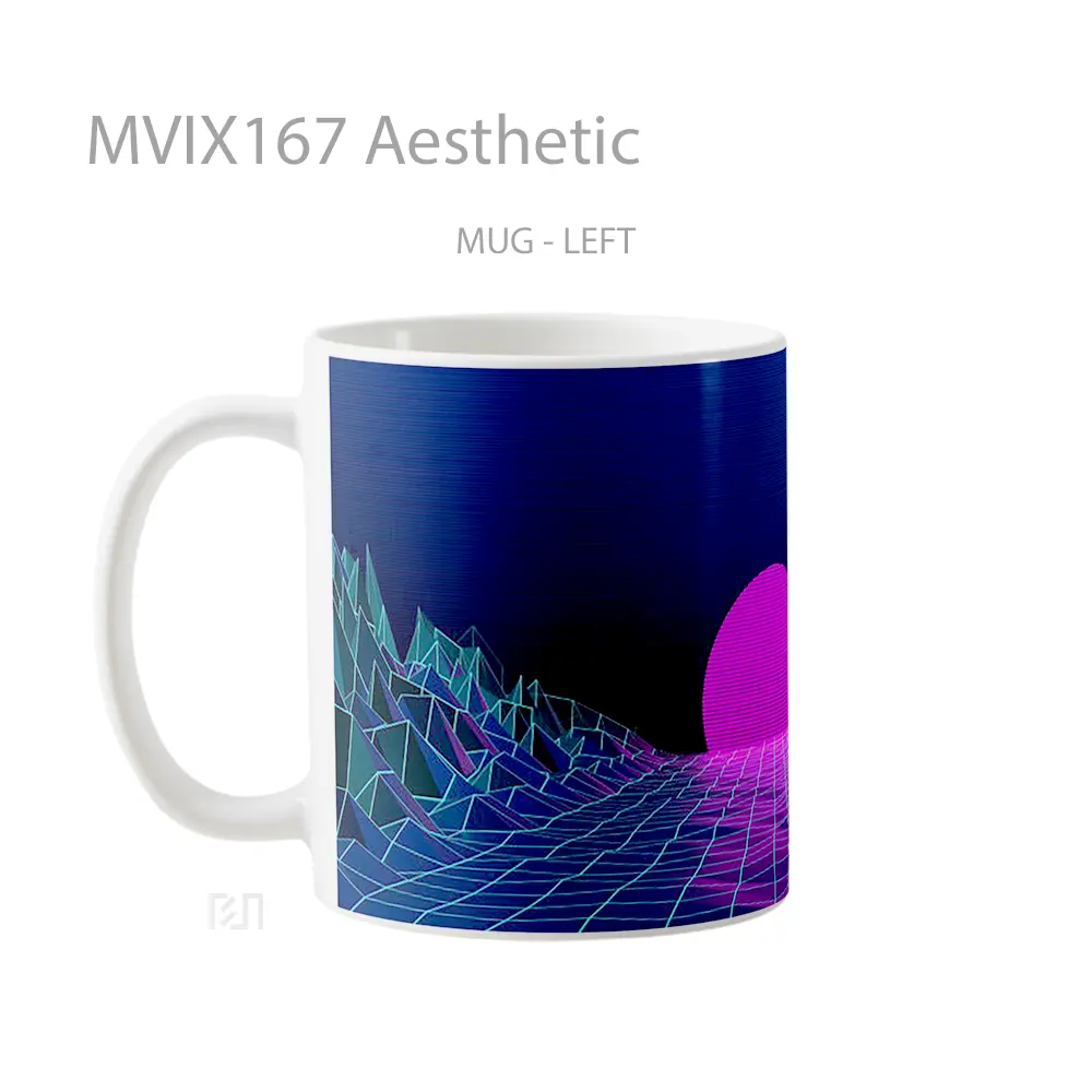 Mug Aesthetic Full Wrap Lanscape - All-side / Desain