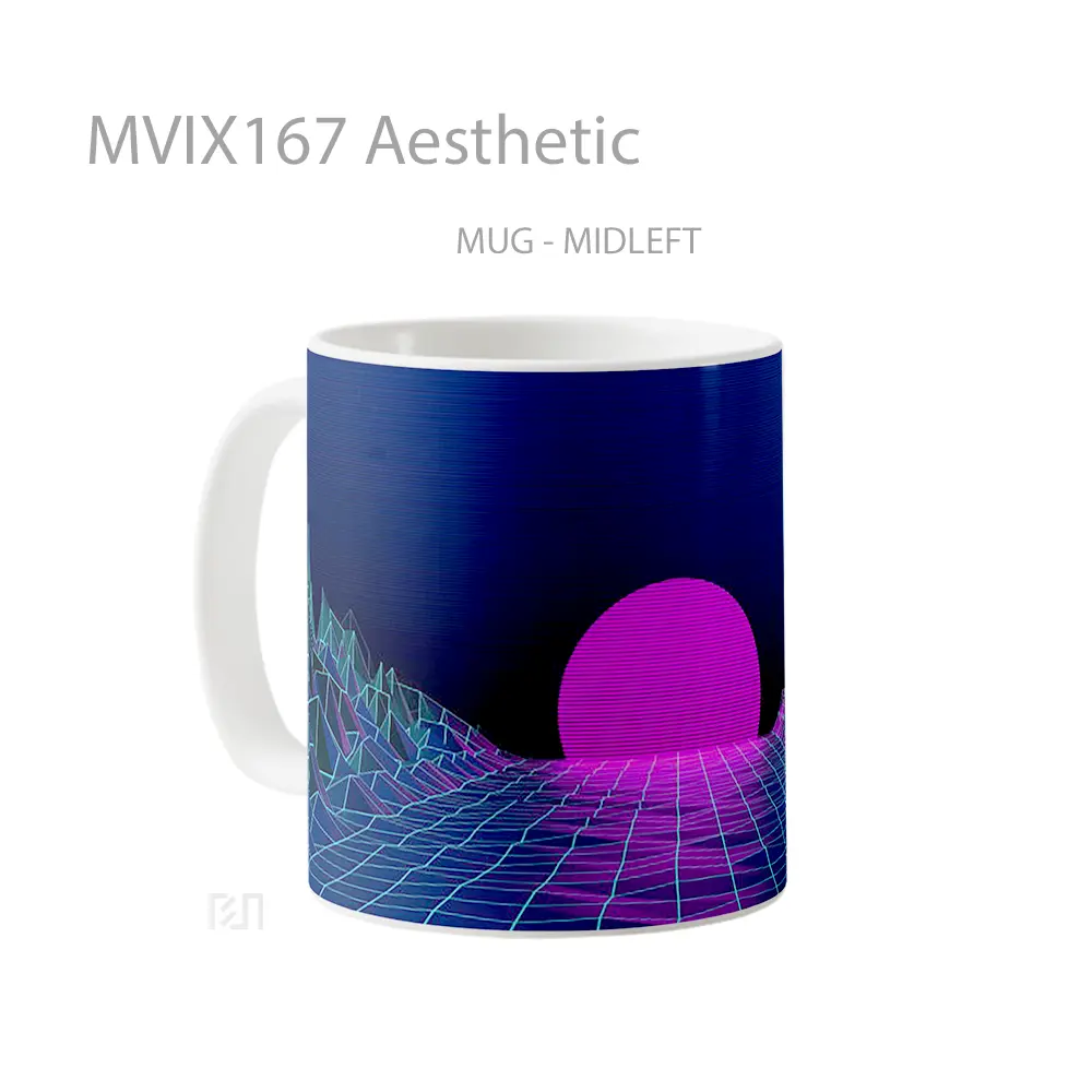 Mug Aesthetic Full Wrap Lanscape - All-side / Desain