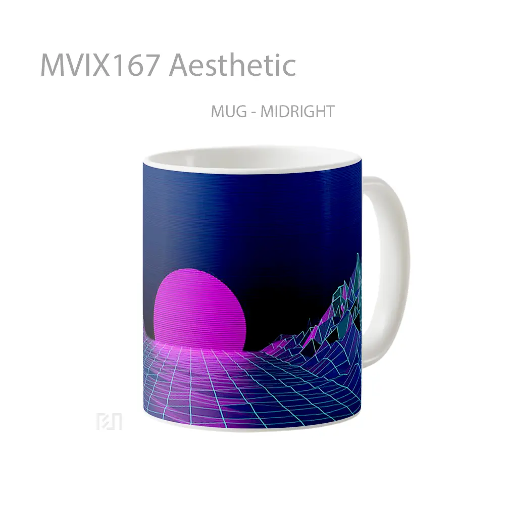 Mug Aesthetic Full Wrap Lanscape - All-side / Desain