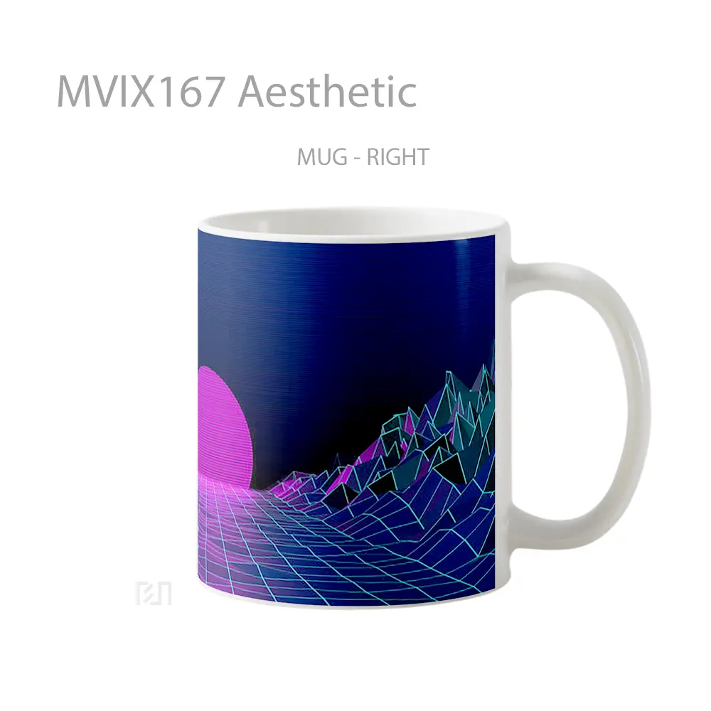 Mug Aesthetic Full Wrap Lanscape - All-side / Desain