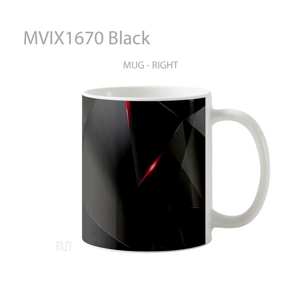 Mug Black Full Wrap Lanscape - All-side / Desain