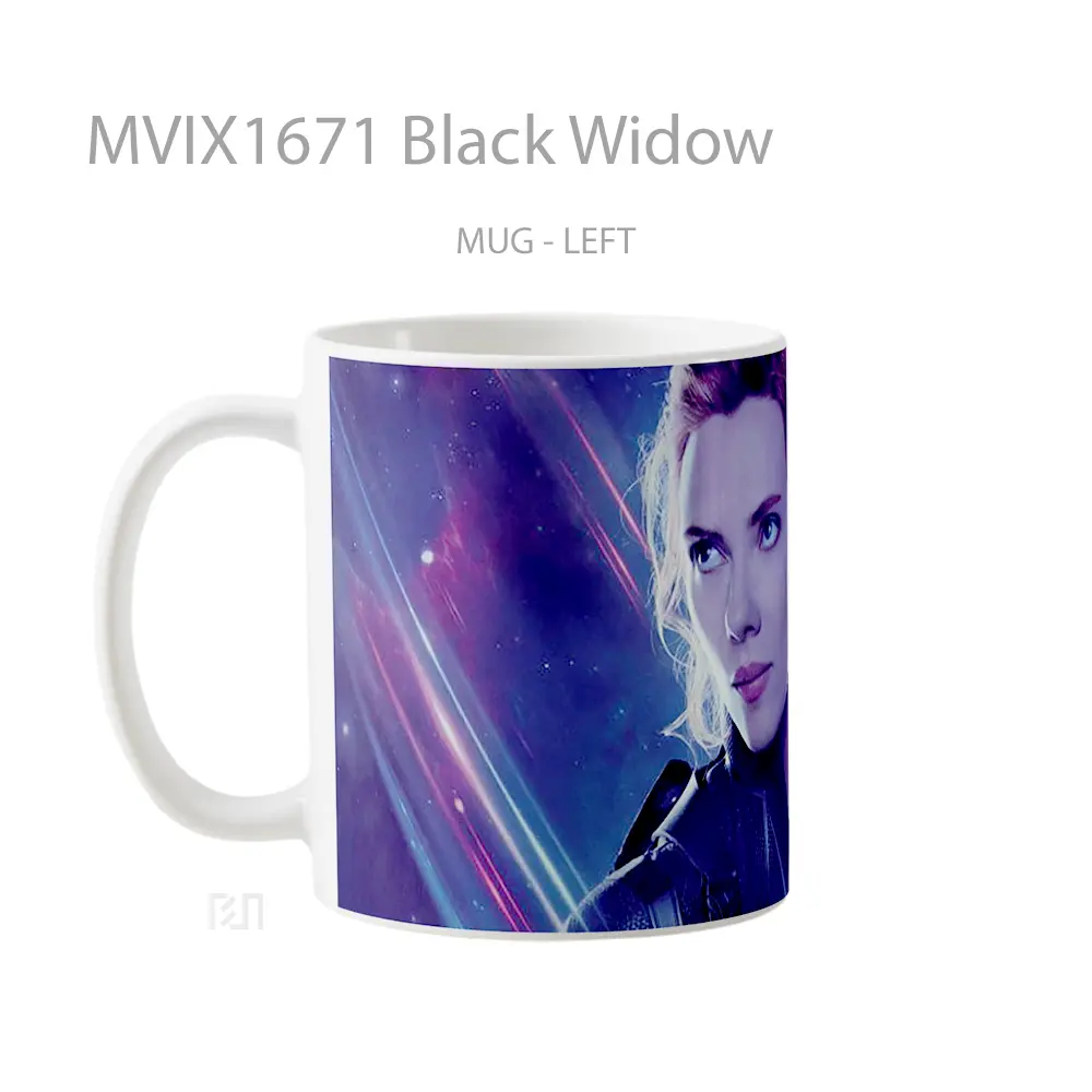 Mug Black Widow Full Wrap Lanscape - All-side / Desain