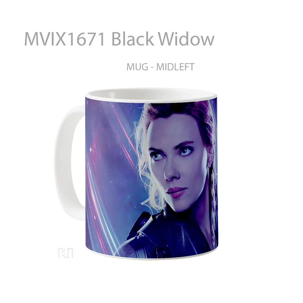 Mug Black Widow Full Wrap Lanscape - All-side / Desain