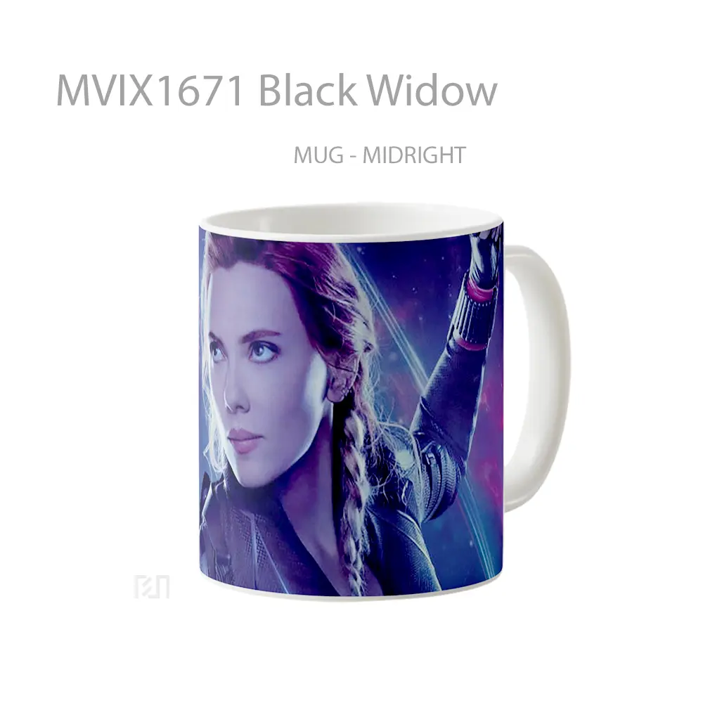 Mug Black Widow Full Wrap Lanscape - All-side / Desain