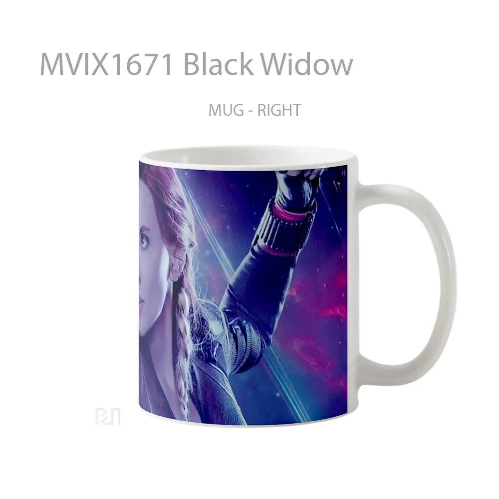 Mug Black Widow Full Wrap Lanscape - All-side / Desain