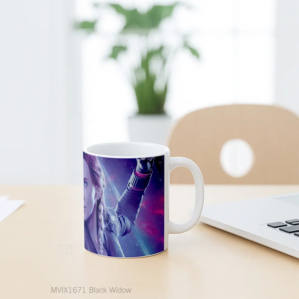 Mug Black Widow Full Wrap Lanscape - All-side / Desain