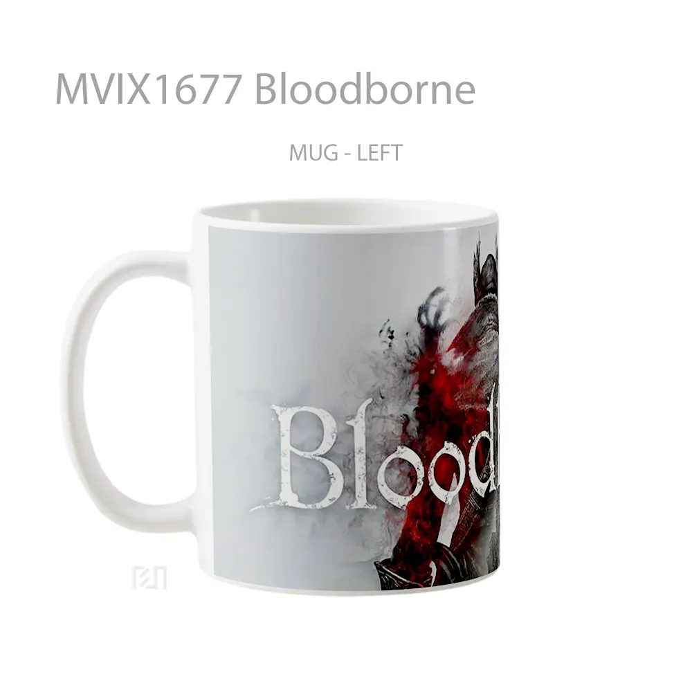 Mug Bloodborne Full Wrap Lanscape - All-side / Desain