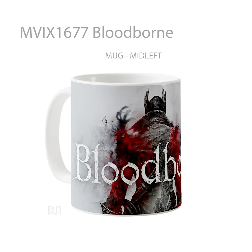 Mug Bloodborne Full Wrap Lanscape - All-side / Desain