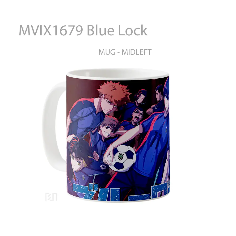 Mug Blue Lock Full Wrap Lanscape - All-side / Desain