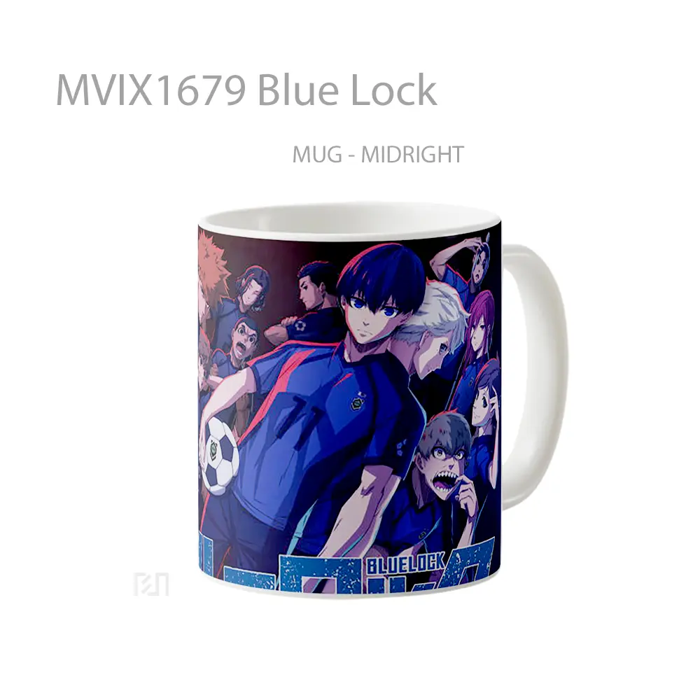 Mug Blue Lock Full Wrap Lanscape - All-side / Desain
