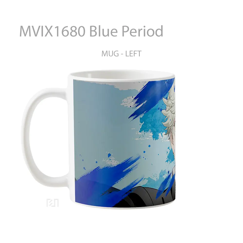 Mug Blue Period Full Wrap Lanscape - All-side / Desain