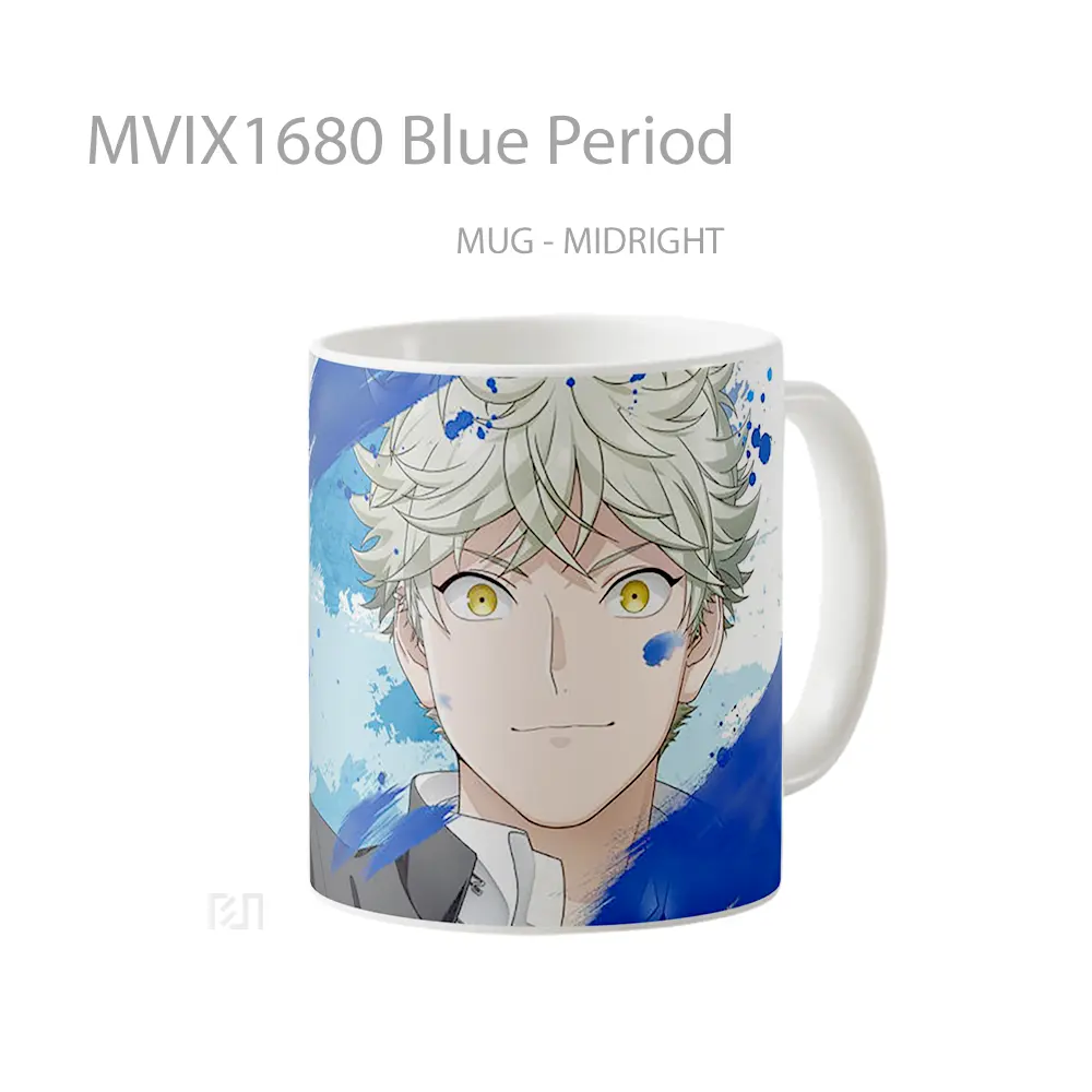 Mug Blue Period Full Wrap Lanscape - All-side / Desain
