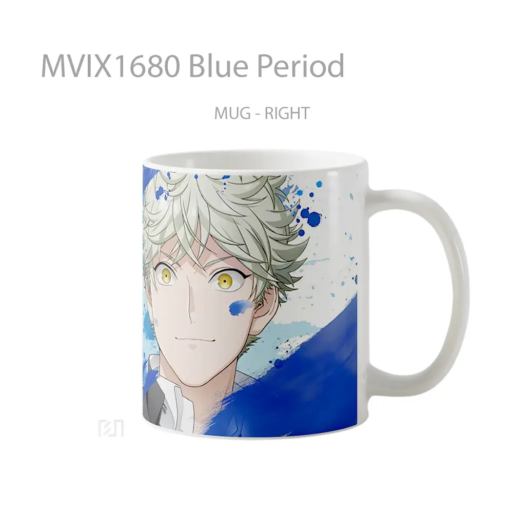 Mug Blue Period Full Wrap Lanscape - All-side / Desain