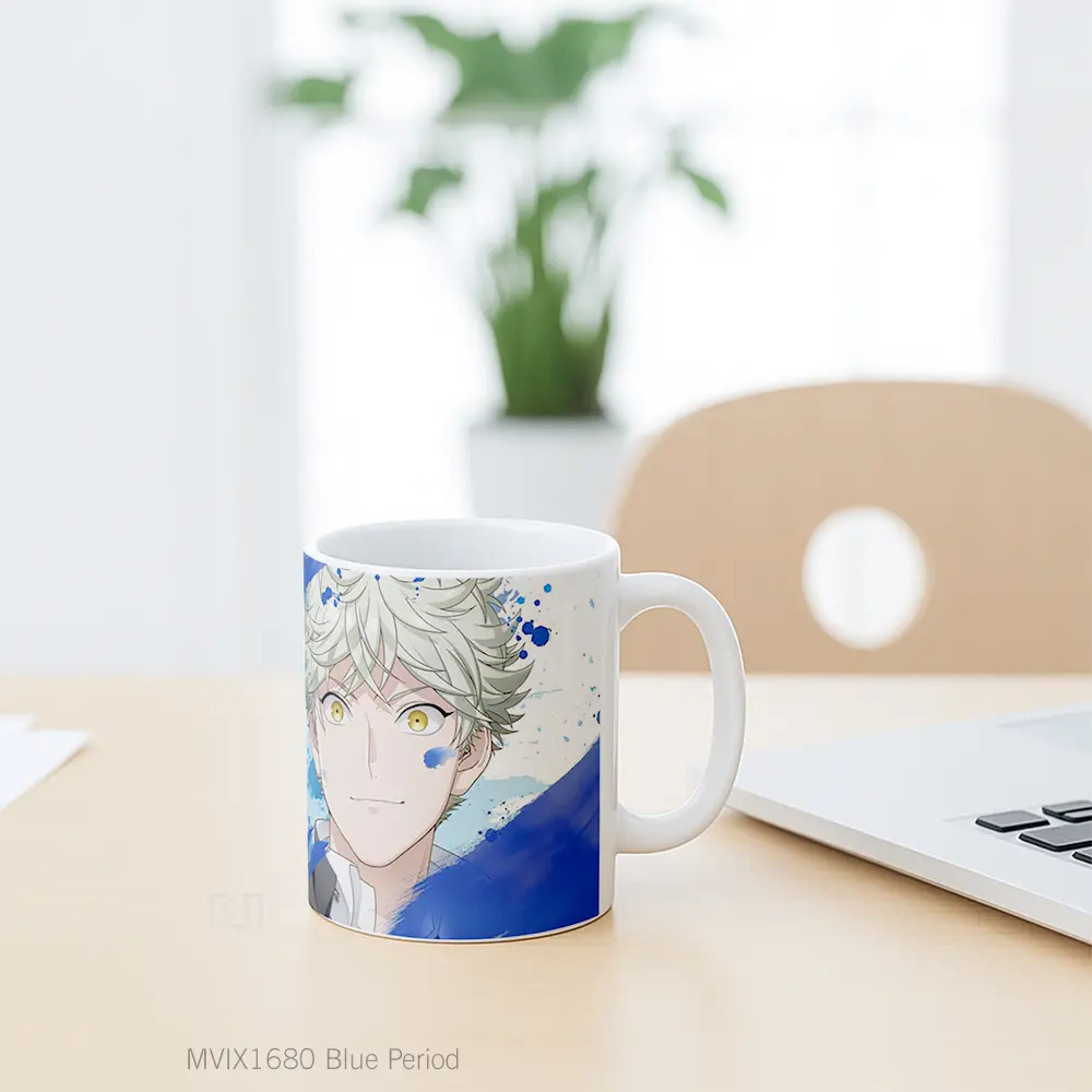 Mug Blue Period Full Wrap Lanscape - All-side / Desain