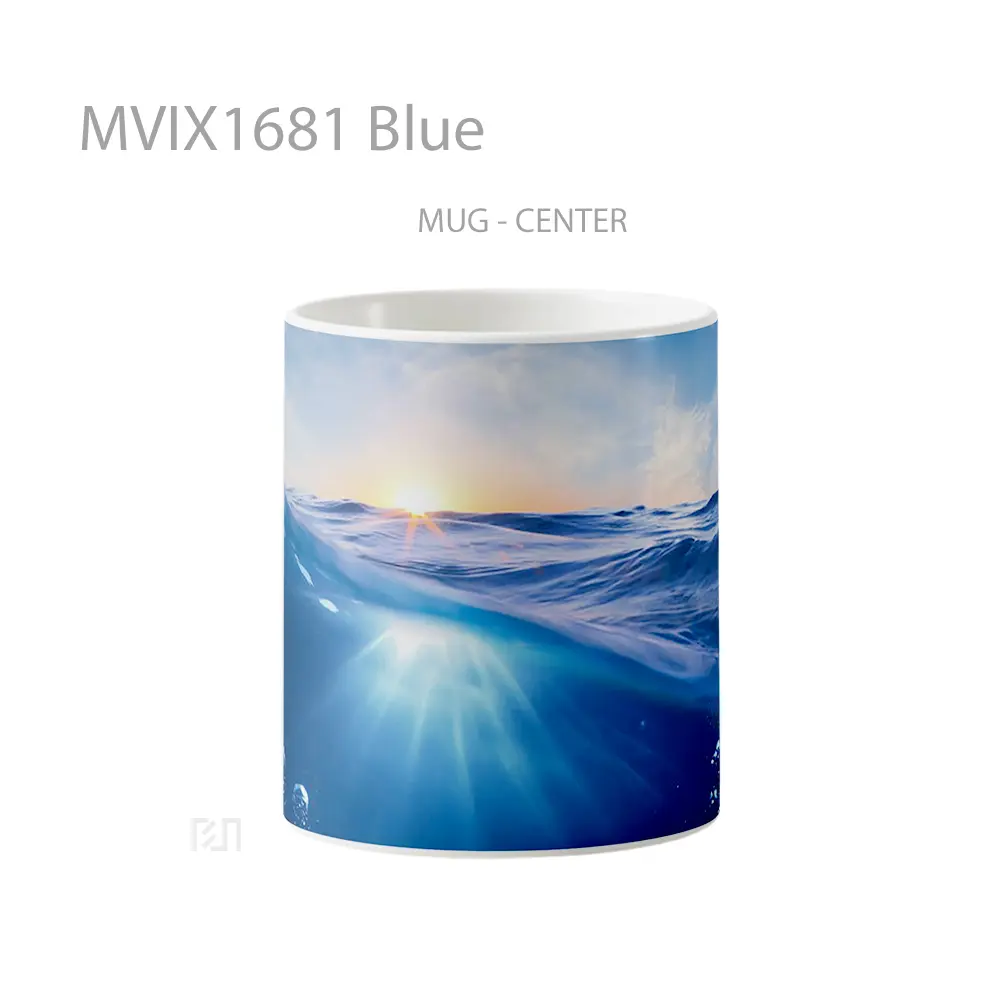 Mug Blue Full Wrap Lanscape