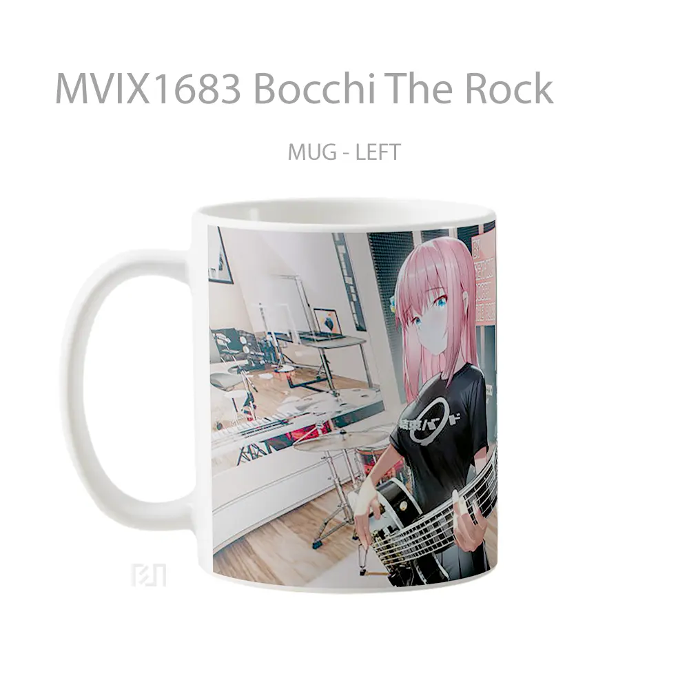 Mug Bocchi The Rock Full Wrap Lanscape - All-side / Desain
