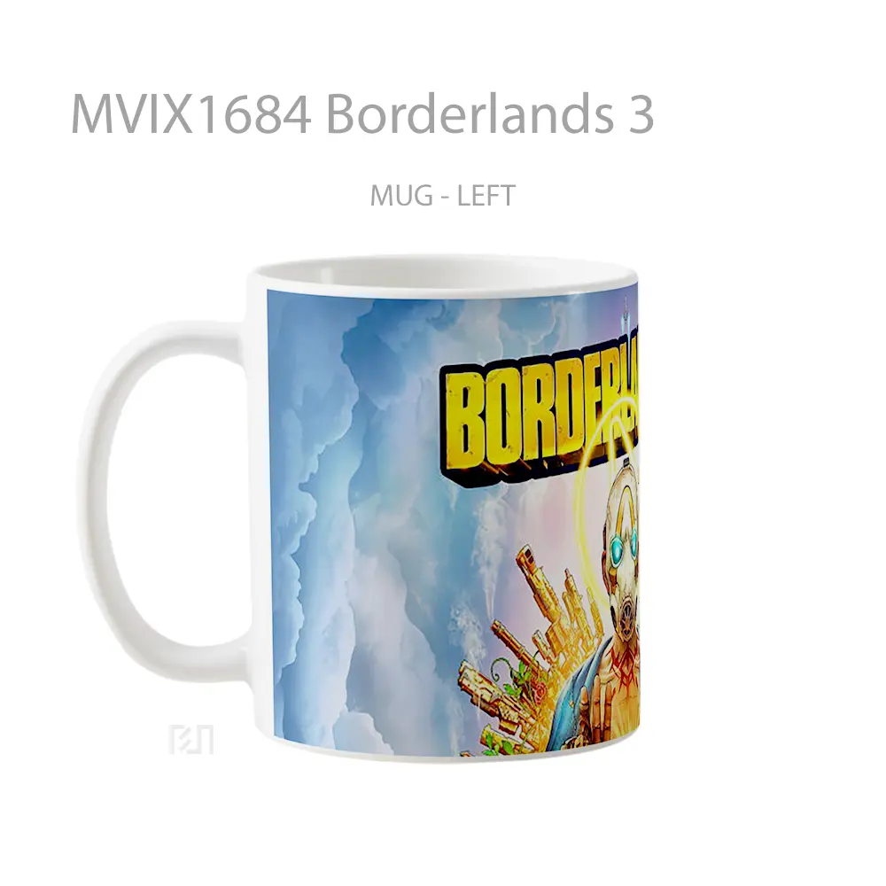 Mug Borderlands 3 Full Wrap Lanscape - All-side / Desain