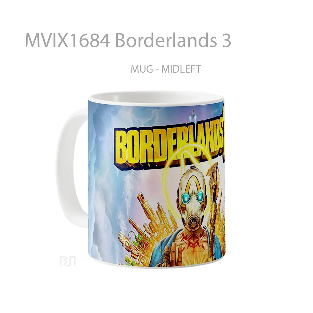 Mug Borderlands 3 Full Wrap Lanscape - All-side / Desain