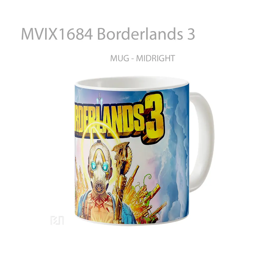 Mug Borderlands 3 Full Wrap Lanscape - All-side / Desain