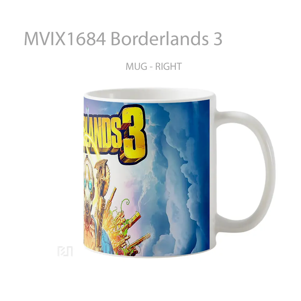 Mug Borderlands 3 Full Wrap Lanscape - All-side / Desain