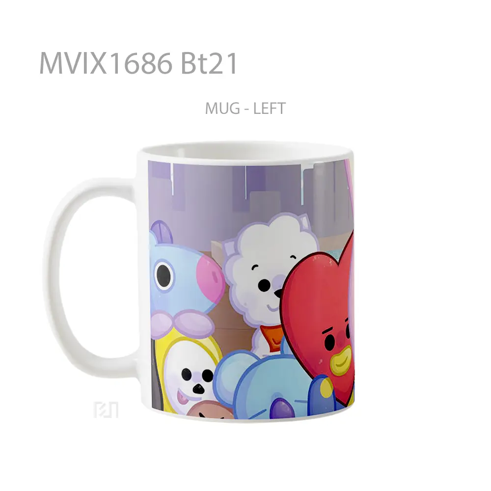 Mug Bt21 Full Wrap Lanscape - All-side / Desain