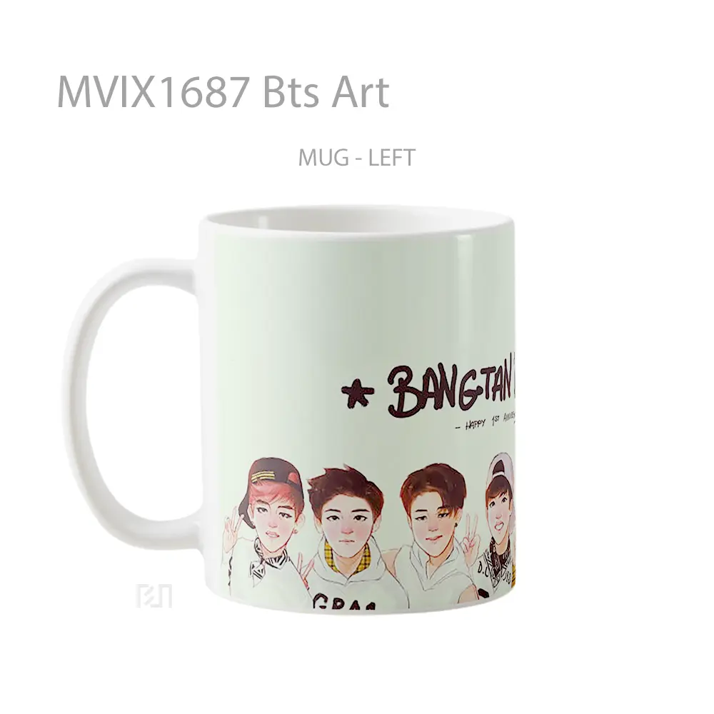 Mug Bts Art Full Wrap Lanscape - All-side / Desain