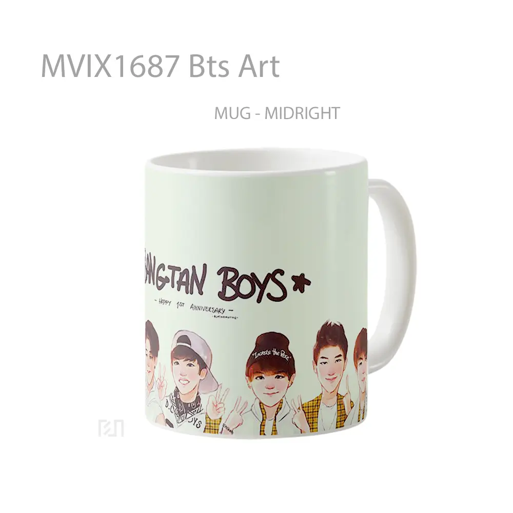 Mug Bts Art Full Wrap Lanscape - All-side / Desain