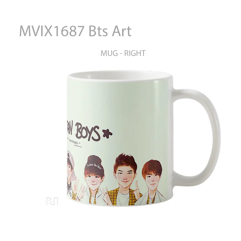 Mug Bts Art Full Wrap Lanscape - All-side / Desain